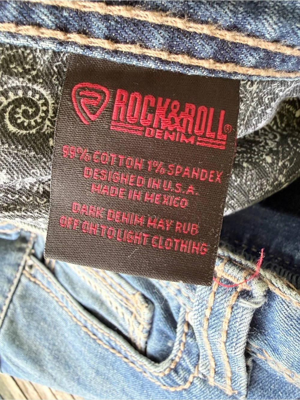 Like New Rock&Roll Denim Revolver Straight Slim Straight Leg Jeans